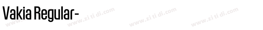 Vakia Regular字体转换 Vakia Regular字体转换
